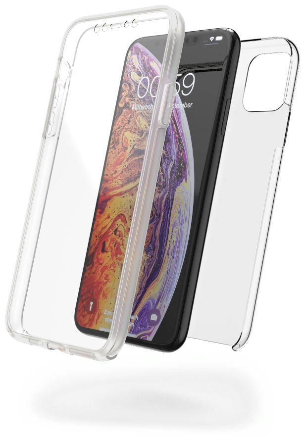 187471 360° Protection Cover für Apple iPhone 11 Pro Max (Transparent) 