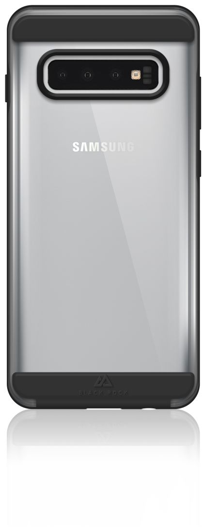 184729 Air Robust Cover für Samsung Samsung Galaxy S10 (Schwarz, Transparent) 