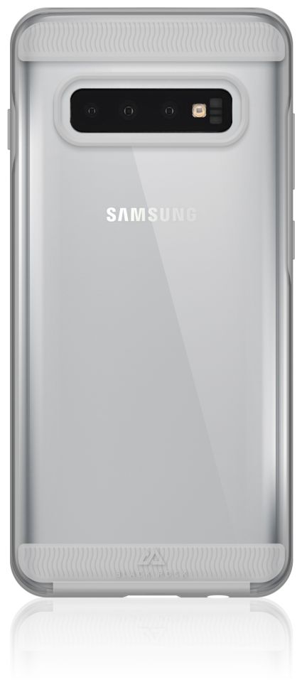 184730 Air Robust Cover für Samsung Samsung Galaxy S10+ (Silber, Transparent) 