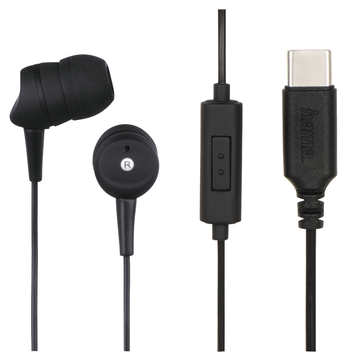 Hama 184105 Basic4Phone USB-C In-Ear Kopfhörer Kabelgebunden (Schwarz) von  expert Technomarkt