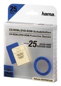 00033808 CD-/DVD-Schutzhüllen 25 