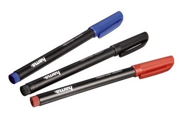 CD-/DVD-ROM Pens, set of 3, black/red/blue 