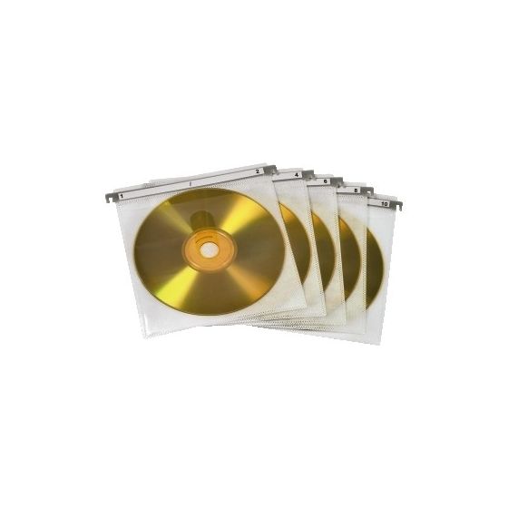CD/DVD Double Protective Sleeves,Pack of 50 Pcs., White 