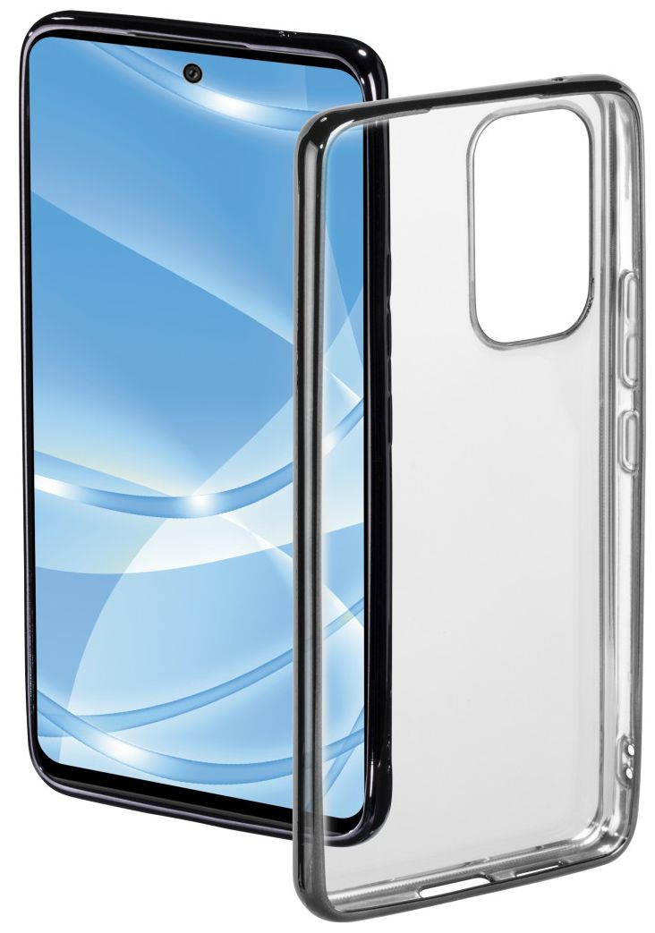 177920 Clear&Chrome Cover für Samsung Galaxy A53 5G (Schwarz, Transparent) 