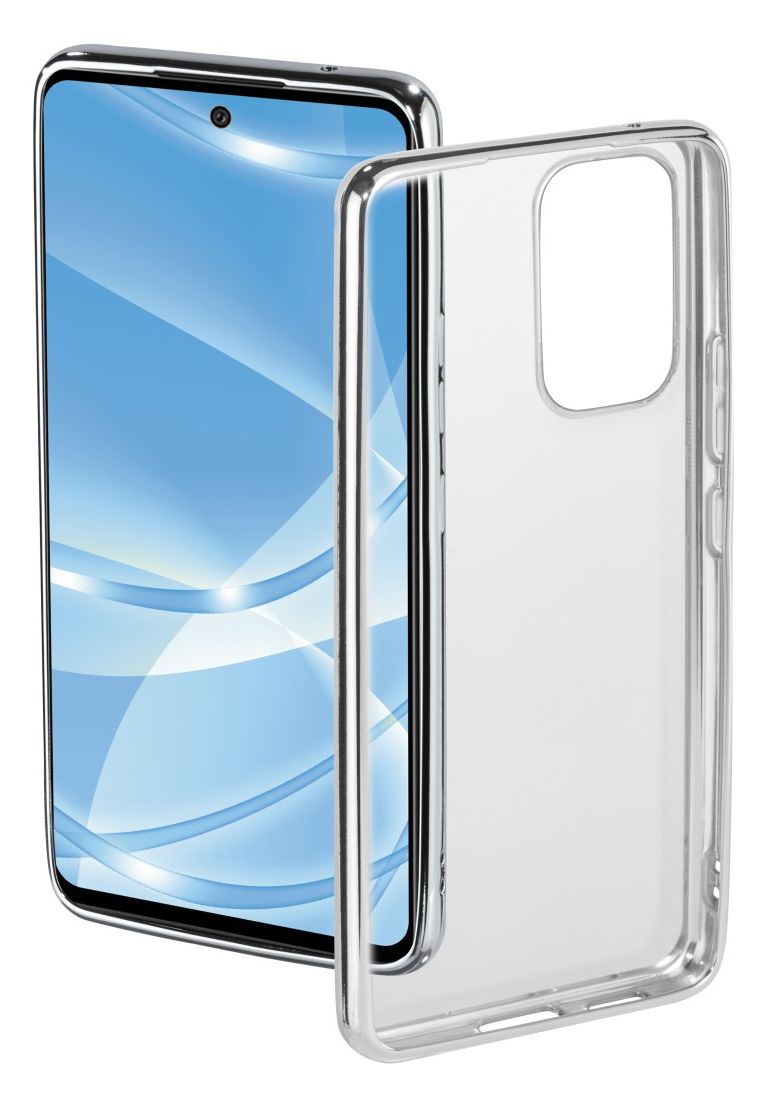 177921 Clear&Chrome Cover für Samsung Galaxy A53 5G (Silber, Transparent) 
