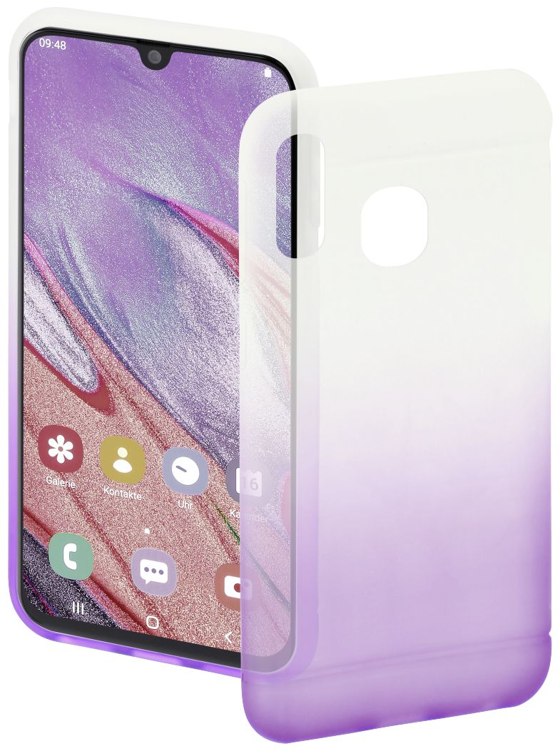 187432 Colorful Cover für Samsung Galaxy A40 (Lila, Transparent) 