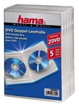 Double DVD Jewel Case, 5, transparent 