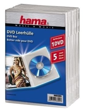 00083895 DVD-Leerhülle Standard 5er-Pack 