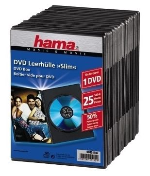 DVD Slim Box 25, Black 
