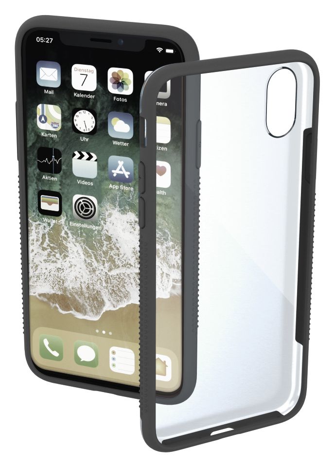 185149 Frame Cover für Apple iPhone XI (Grau, Transparent) 