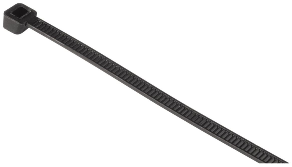 Kabelbinder 200 mm, 50 Stück, selbstsichernd, Schwarz 