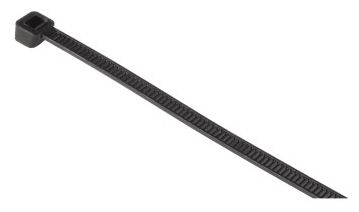 Kabelbinder 300 mm, 50 Stück, selbstsichernd, Schwarz 