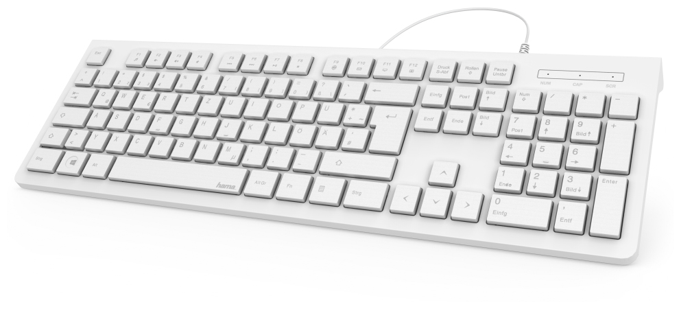 182680 KC-200 Büro Tastatur (Weiß) 