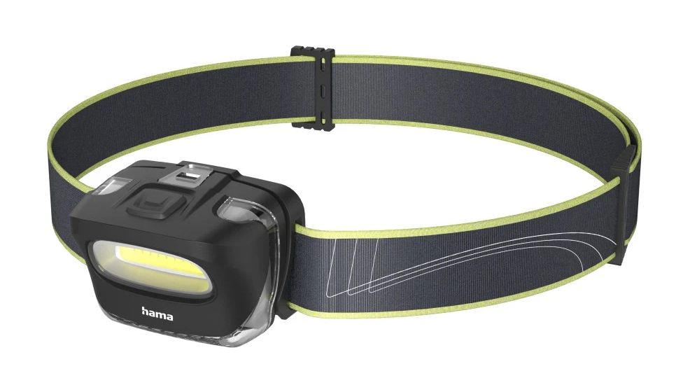 LED-Stirnlampe "HL110", Batterien, COB, Kopflampe zum Joggen, Sport, 2 Modi 