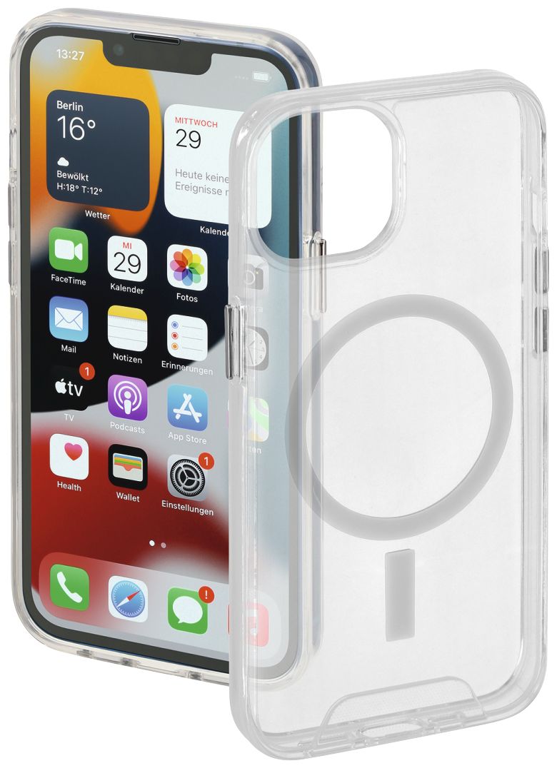 172391 MagCase Safety Cover für Apple iPhone 13 (Transparent) 