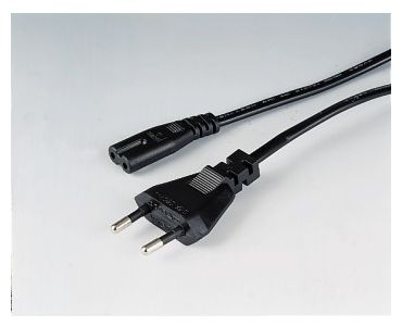 Mains Cable, 2.5 m, Black 