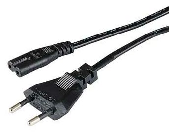 Mains Cable, 1.5 m, Black 