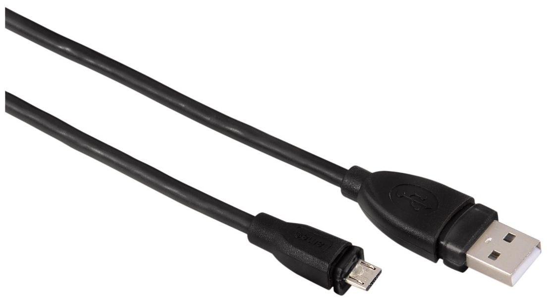 00074245 Micro-USB-2.0-Kabel geschirmt Schwarz 1,80 m 