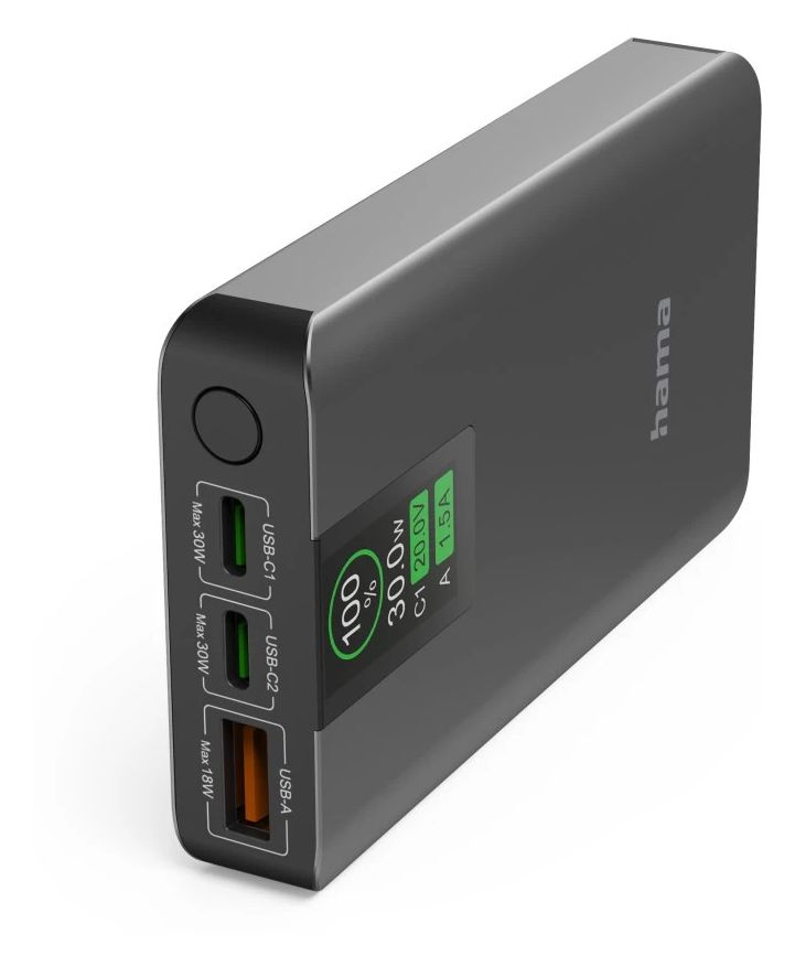 201782 Power Pack PD 10 Alu 10000 mAh Powerbank USB Typ-C  (Anthrazit) 