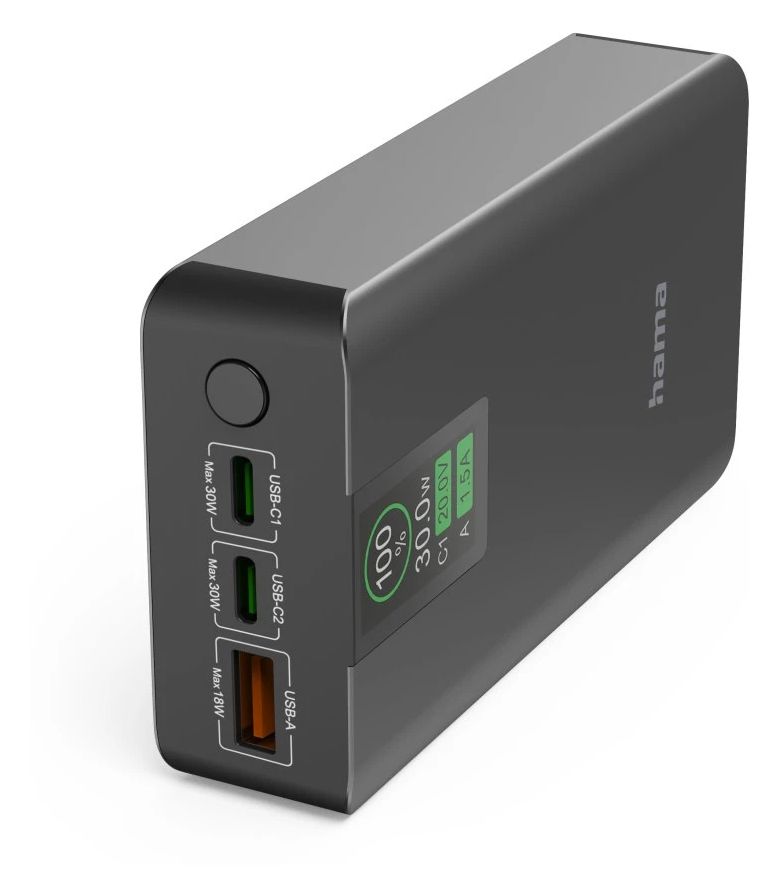 201783 Power Pack PD 20 Alu 20000 mAh Powerbank USB Typ-C  (Anthrazit) 