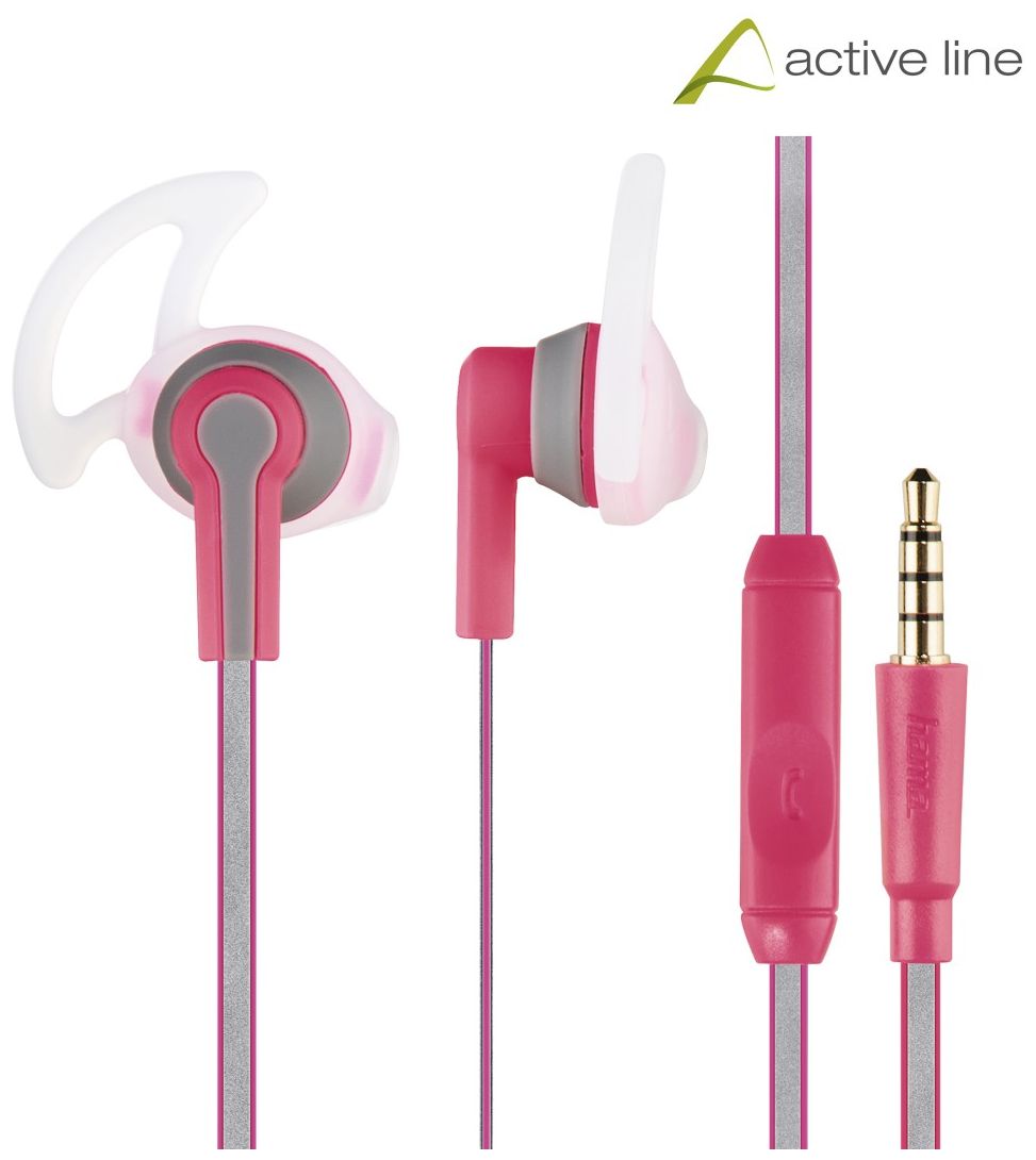 177071 Reflective In-Ear Kopfhörer Kabelgebunden (Pink) 
