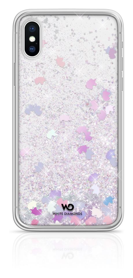 186922 Sparkle Cover für Apple iPhone Xs/X (Mehrfarbig) 