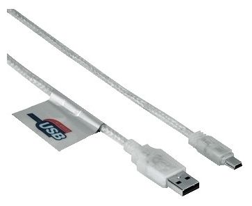 USB 2.0 Connection Cable A-Plug - Mini B-Plug, 0.75 m 