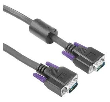 VGA Monitor Cable 15-pin HDD Plug - 15-pin HDD Plug, 3 rows, 5m 
