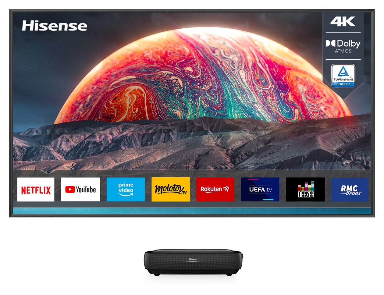 100L9G-D12 4K Laser TV  (Schwarz) 