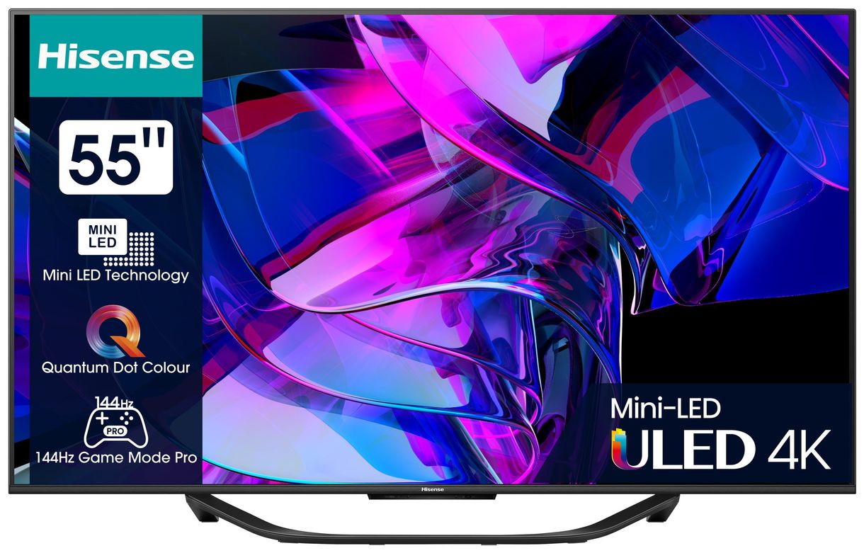 55U7KQ 139,7 cm (55 Zoll) Fernseher 4K Ultra HD Dolby Atmos VESA 400 x 200 mm (Schwarz) 
