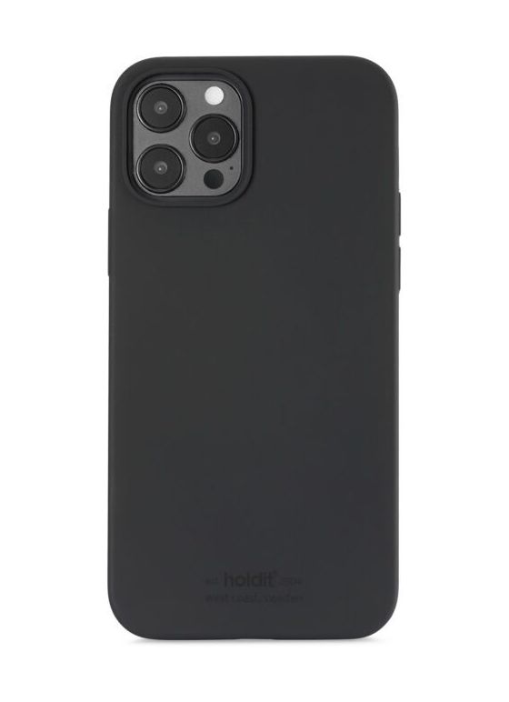 Silicone Case Cover für Apple iPhone 12 Pro  (Schwarz) 