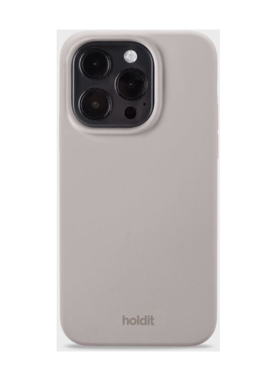 Silicone Case Cover für Apple iPhone 14 Pro  (Graubraun) 