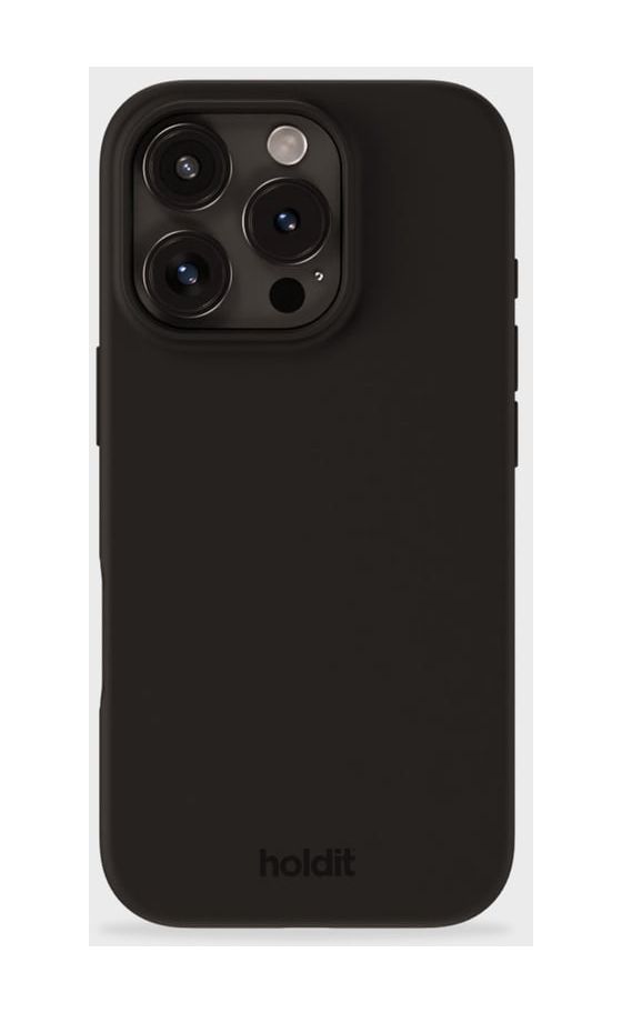 Silicone Case Cover für Apple iPhone 16 Pro Max  (Schwarz) 