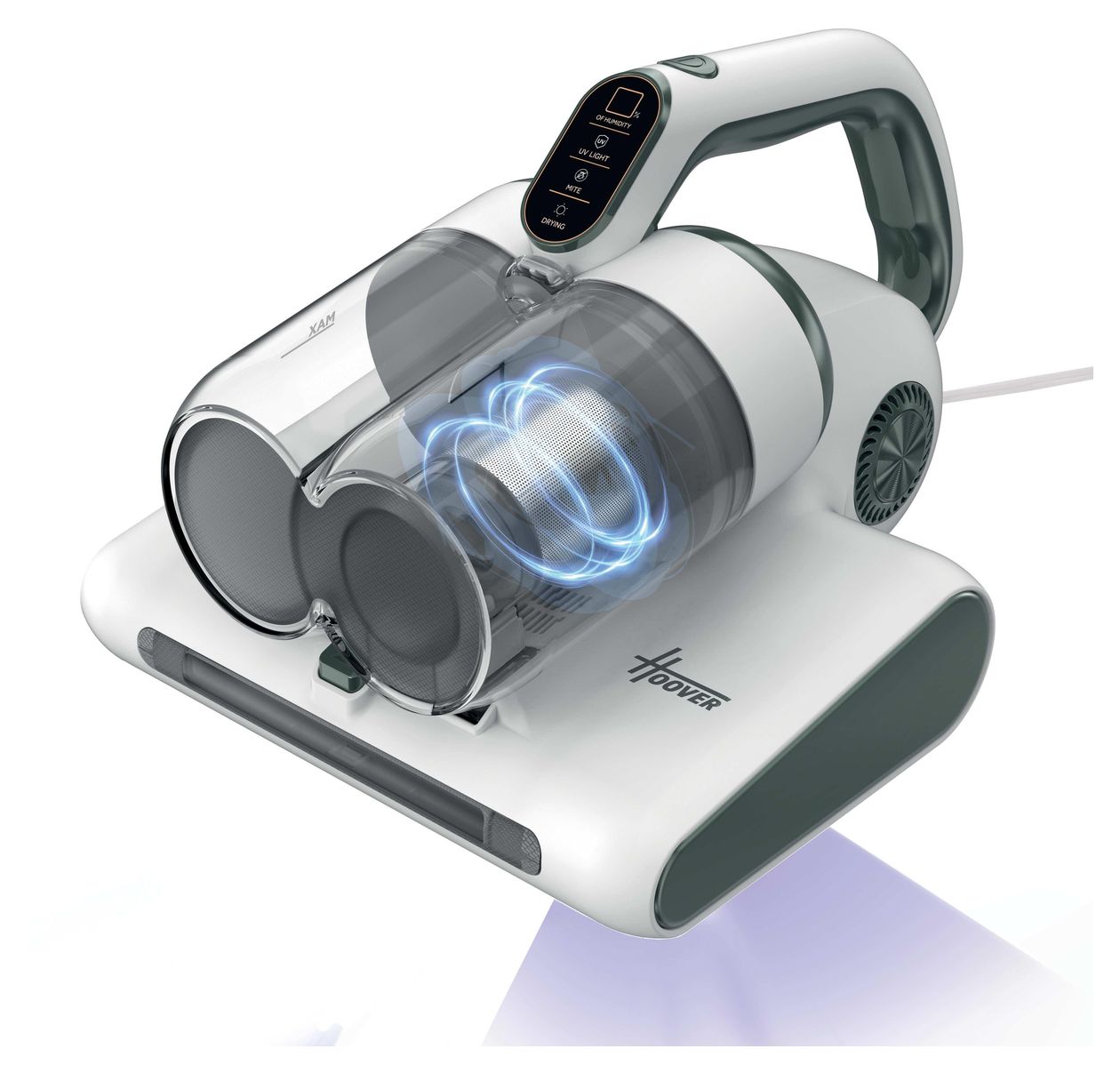 HMC510UV Milbensauger Handstaubsauger Beutellos Schaum  (Salbei, Weiß) 