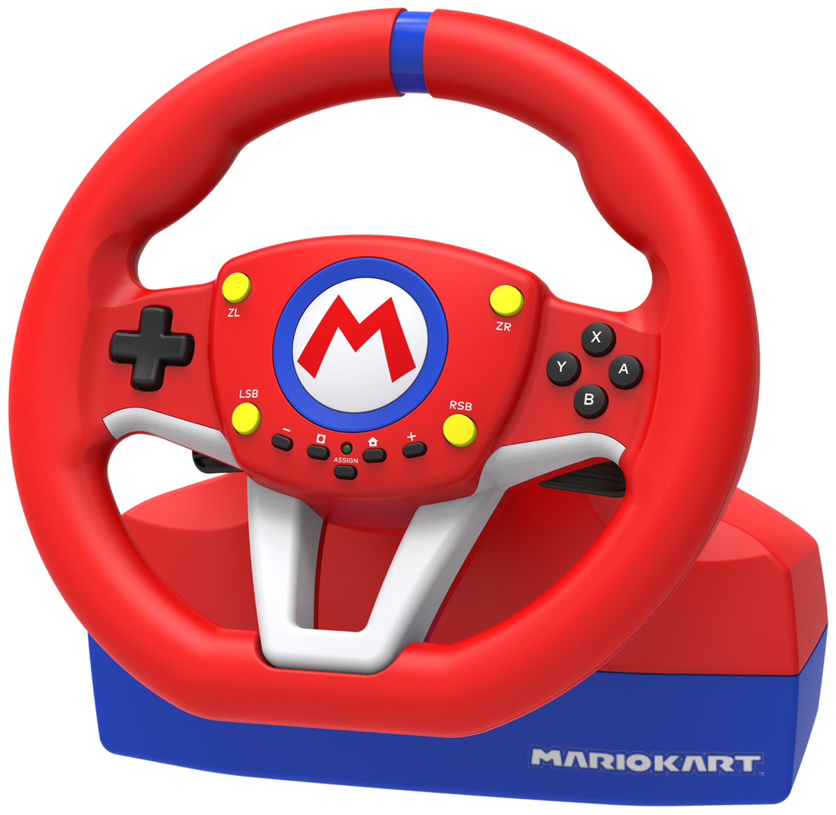 Mario Kart Racing Wheel Pro Mini Analog Lenkrad + Pedale Nintendo Switch Kabelgebunden (Schwarz, Blau, Rot, Weiß) 