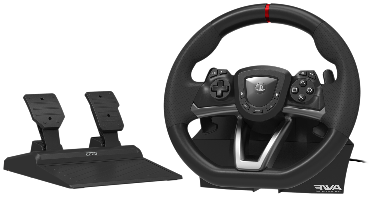Racing Wheel Apex Lenkrad + Pedale PC, PlayStation 4, PlayStation 5 Kabelgebunden (Schwarz) 