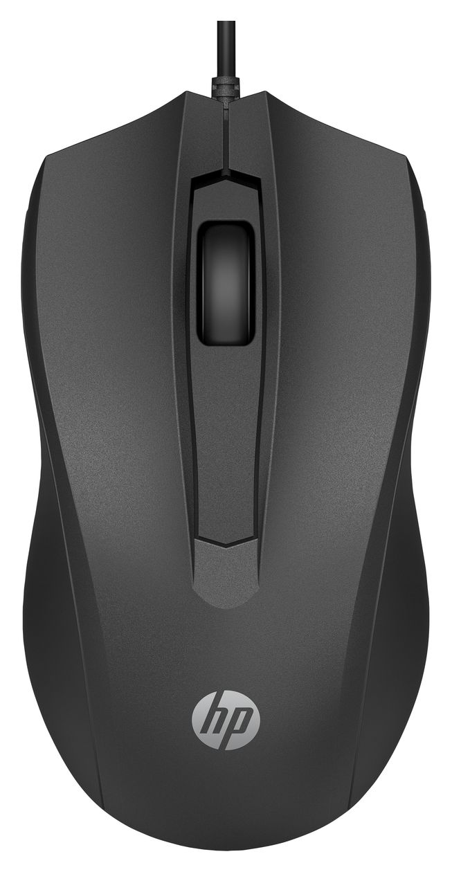 100 1600 DPI Büro Maus Optisch  (Schwarz) 