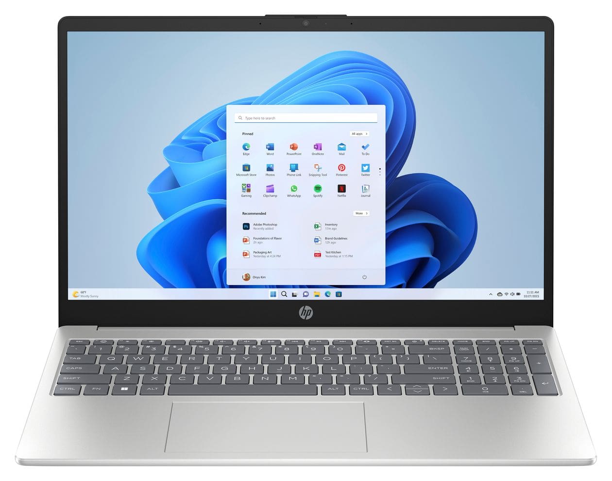 15-fd1555ng Full HD Notebook 39,6 cm (15.6 Zoll) 1920 x 1080 Pixel 1 TB SSD Windows 11 Home Intel Core Ultra 5 max. 4,5 GHz  (Silber) 