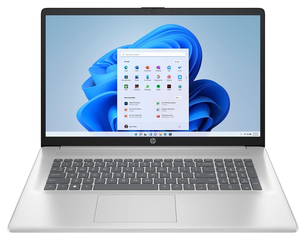 17-cn4557ng Full HD Notebook 43,9 cm (17.3 Zoll) 1920 x 1080 Pixel 1 TB SSD Windows 11 Home Intel Core 5 max. 5 GHz  (Silber) 