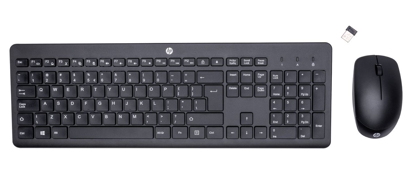 230 Büro Tastatur RF Wireless 2.4 GHz  (Schwarz) 