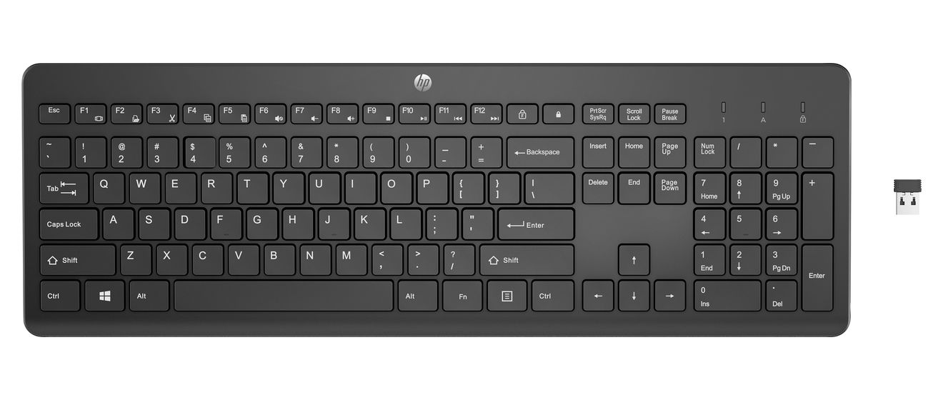 230 Universal Tastatur RF Wireless 2.4 GHz  (Schwarz) 