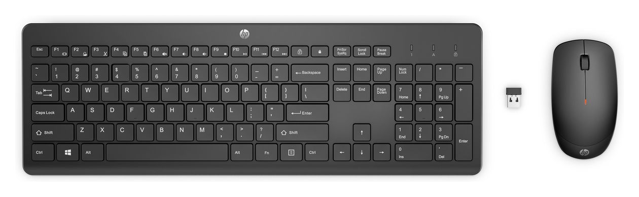 230 Wireless-Maus und -Tastatur Büro Tastatur (Schwarz) 