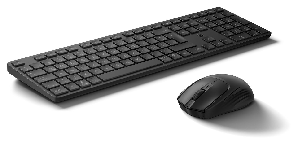 490C Home Tastatur RF Wireless + Bluetooth 2.4 GHz  (Schwarz) 