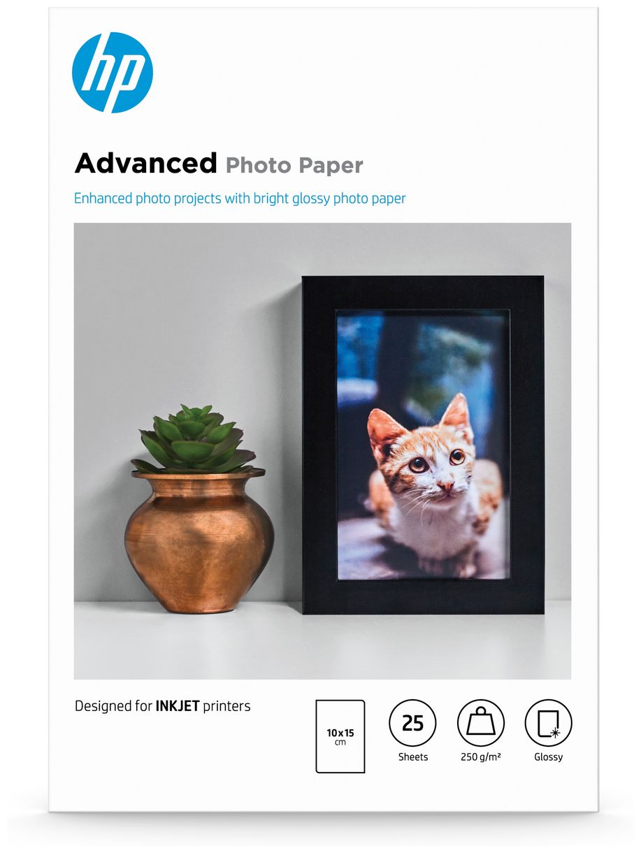 Advanced Fotopapier glänzend, 250 g/m2, 10 x 15 cm (101 x 152 mm), 25 Blatt 