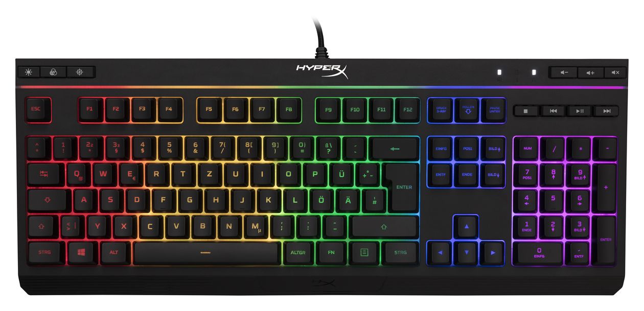 HyperX Alloy Core RGB (DE-Layout) RGB-LED Gaming Tastatur (Schwarz) 