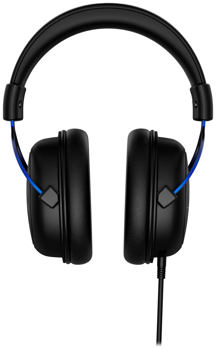 HyperX Cloud Blue PS5 Over Ear Kopfhörer Kabelgebunden (Schwarz, Blau) 