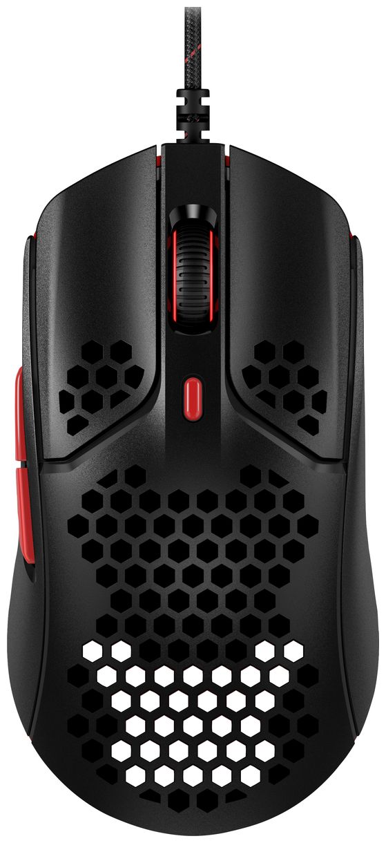 HyperX Pulsefire Haste 16000 DPI Gaming Maus Optisch (Schwarz, Rot) 
