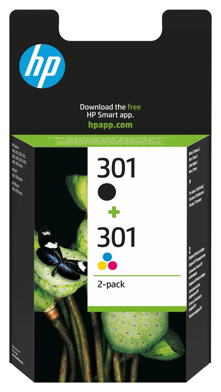 Nr.301 Druckerpatronen Schwarz/Cyan/Magenta/Gelb 3 ml 170 Seiten 