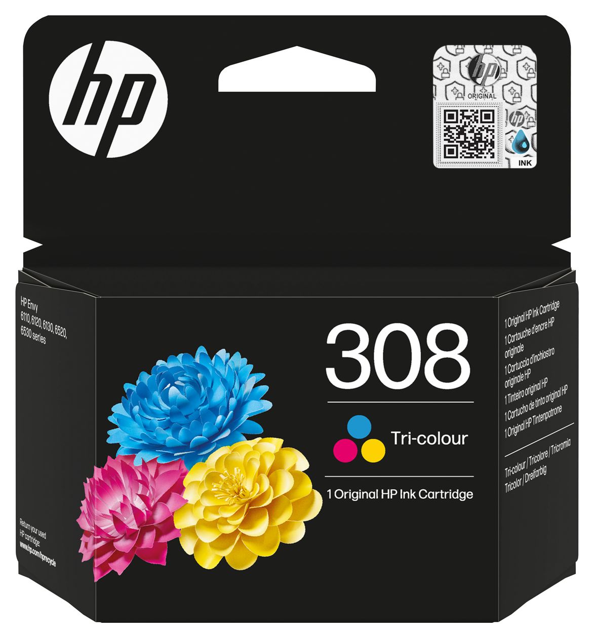 Nr.308 originale Druckerpatronen Cyan, Magenta, Gelb 500 Seiten 