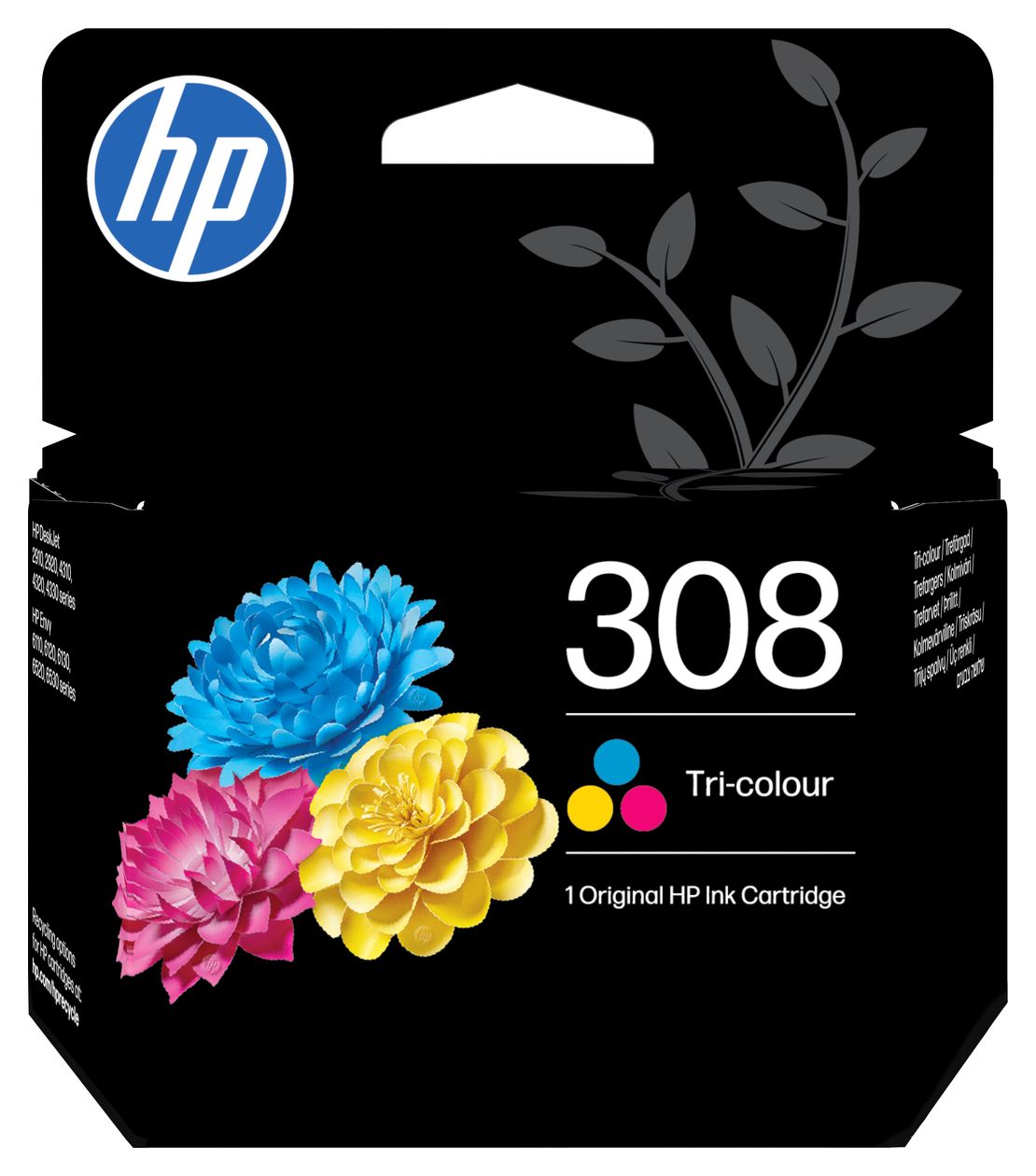 Nr.308 2er-Pack originale Druckerpatronen Schwarz, Cyan, Magenta, Gelb 160 Seiten 